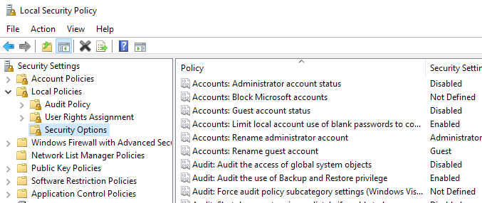Comment réinitialiser les paramètres de la politique de sécurité locale par défaut dans Windows 10, 8, 7, Vista, XP