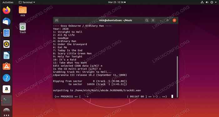 Cara merobek CD dari baris arahan Linux