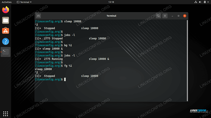 Cómo ejecutar el comando en el fondo en Linux