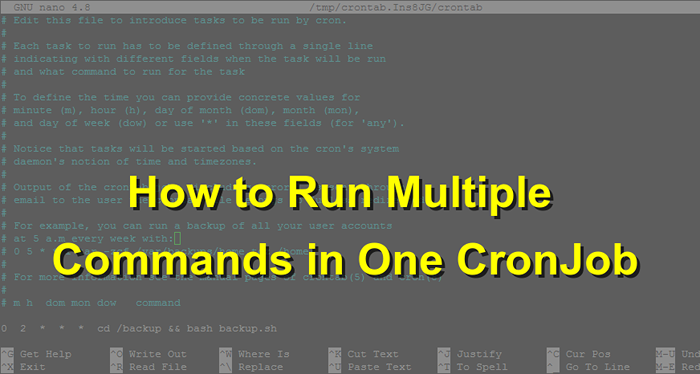 Cómo ejecutar múltiples comandos en un trabajo de Cron