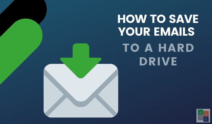 Cara menyimpan email Anda ke hard drive lokal