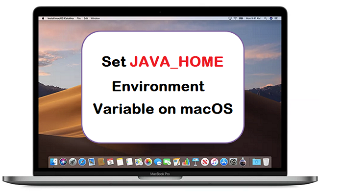 Cara mengatur variabel lingkungan java_home pada macOS
