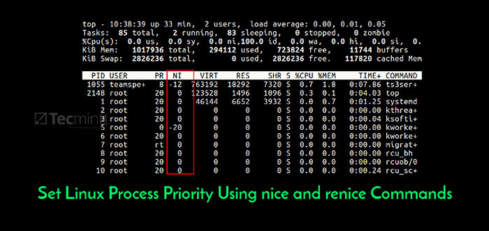 Cómo establecer la prioridad del proceso de Linux usando comandos Niza y Renice