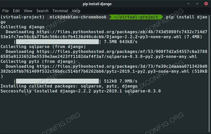 Cara mengatur lingkungan virtual python di debian 10 buster