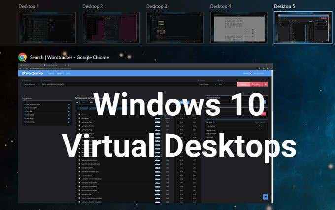 Cara mengatur desktop virtual di windows 10