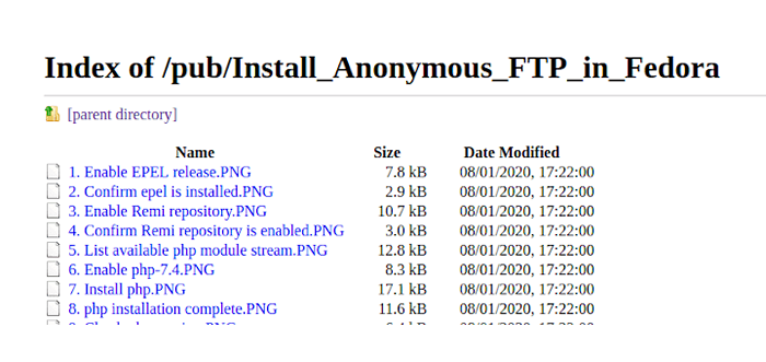 So richten Sie einen anonymen FTP -Download -Server in Fedora ein