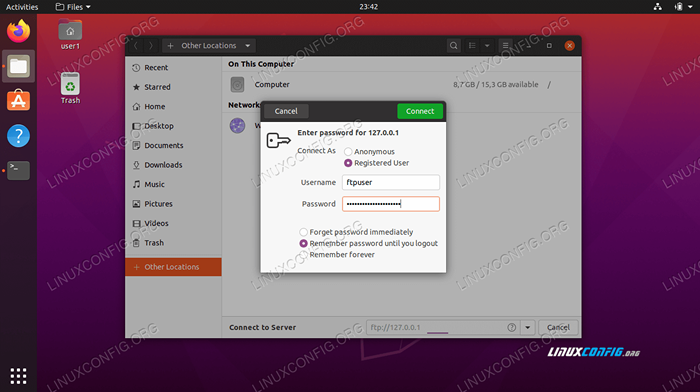 Cómo configurar el servidor FTP en Ubuntu 20.04 fossa focal Linux