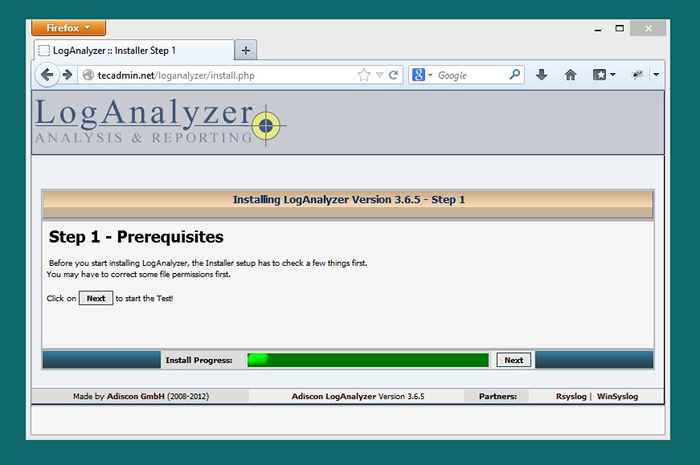 Comment configurer Loganalyzer avec RSYSLOG et MySQL