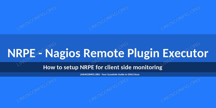 Como configurar o NRPE para o monitoramento lateral do cliente