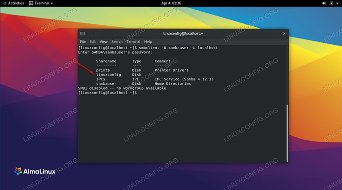 Cómo configurar el servidor Samba y el cliente en Almalinux