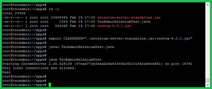 Cómo configurar el selenio con cromedriver en Ubuntu 22.04, 20.04 y 18.04