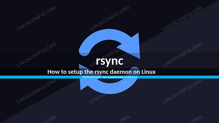 Cara mengatur daemon rsync di linux