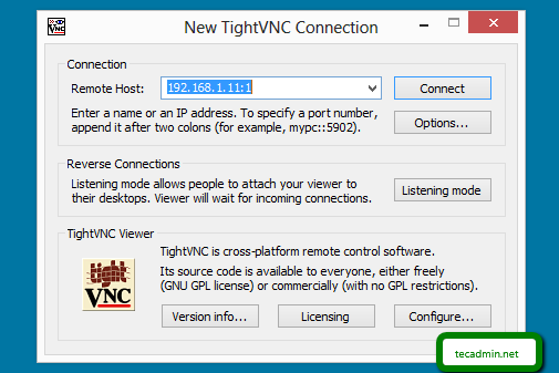 Cómo configurar el servidor VNC (acceso de escritorio remoto de Linux) en CentOS/RHEL y Fedora