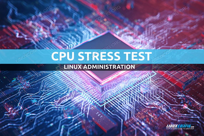 Cómo hacer estresar probar su CPU en Linux