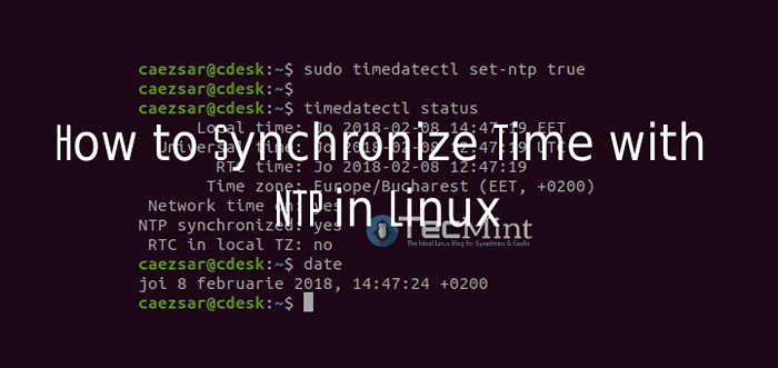 Como sincronizar o tempo com o Chrony NTP no Linux