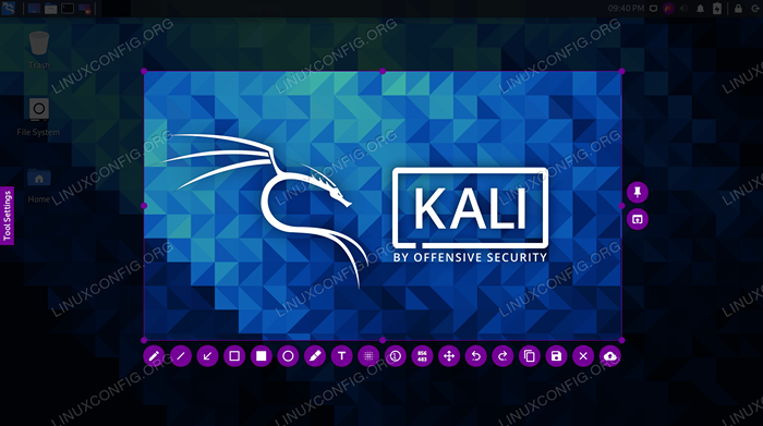 Cómo tomar una captura de pantalla en Kali Linux