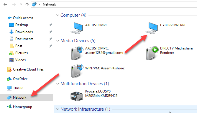 Bagaimana cara memberi tahu apakah folder dibagikan di Windows 10