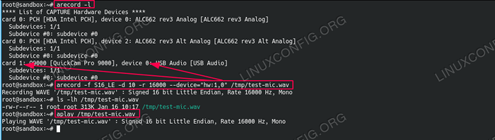 Como testar o microfone com arquitetura de som de Audio Linux