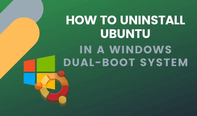 Como desinstalar o Ubuntu em um sistema de botas duplas do Windows 10