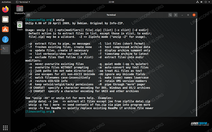 Como descompactar um arquivo zip da linha de comando e GUI