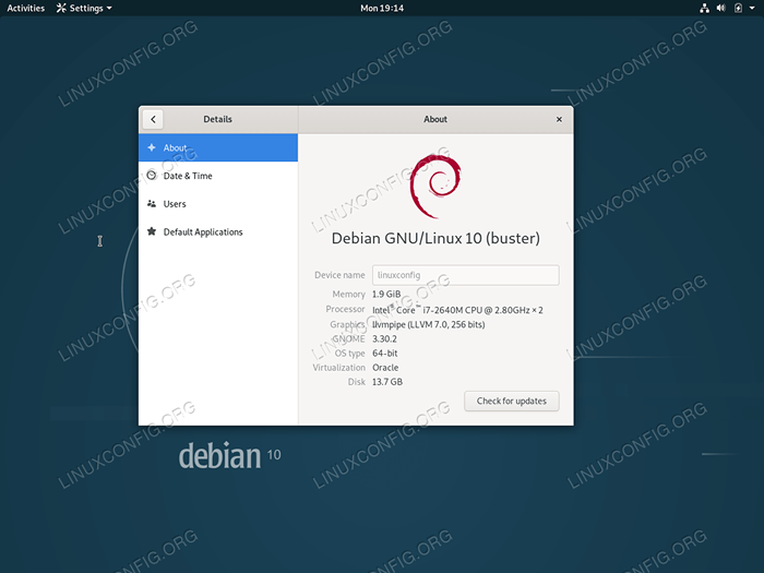 Jak ulepszyć Debian 9 odcinek do Debian 10 Buster