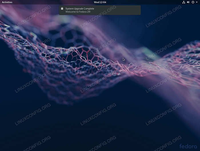 So upgraden Sie Fedora 28 auf 29 Version auf