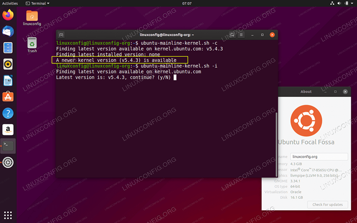 Cara Meningkatkan Kernel ke Versi Terkini di Ubuntu 20.04 Focal Fossa Linux