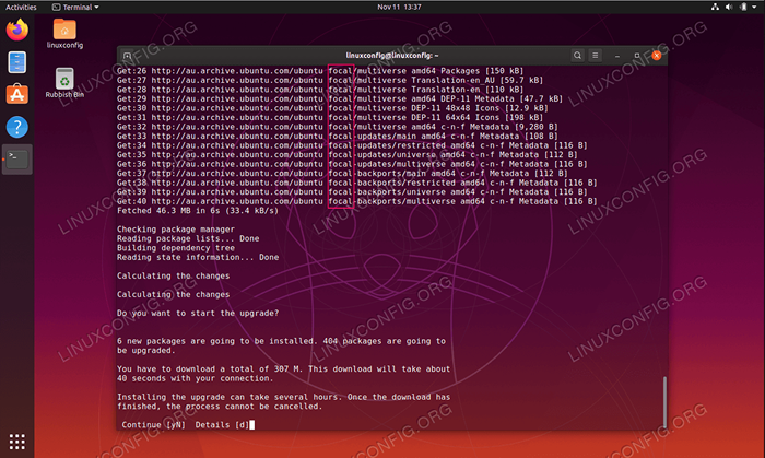 Cara meningkatkan ubuntu ke 20.04 LTS FOSSA FOCAL