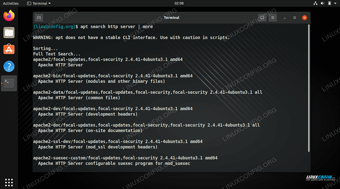 Cara menggunakan perintah linux pencarian apt