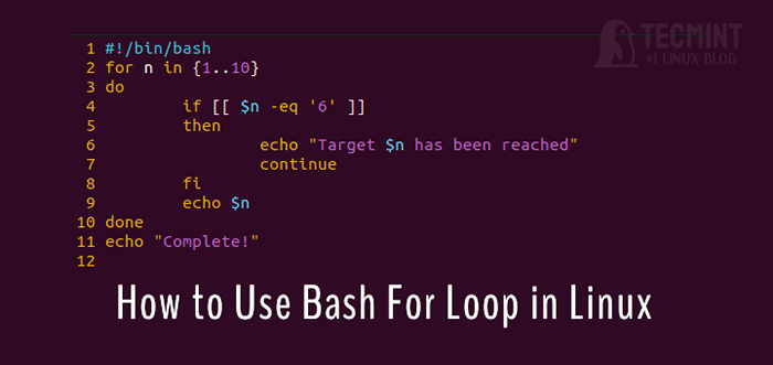 So verwenden Sie Bash für Schleife unter Linux
