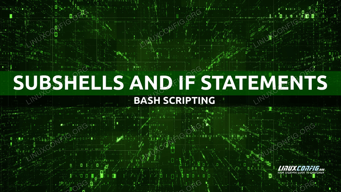 Cómo usar subshells Bash dentro de declaraciones