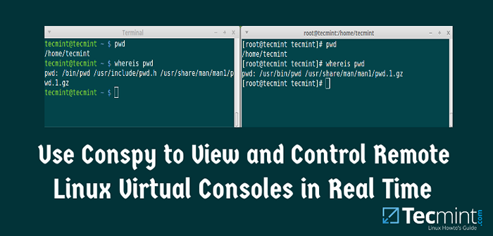 Cómo usar Conspy para ver y controlar consolas virtuales remotas de Linux en tiempo real