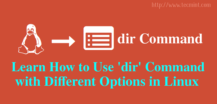 Comment utiliser la commande «dir» avec différentes options et arguments dans Linux