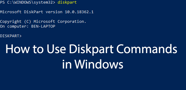 Comment utiliser l'utilitaire DiskPart dans Windows