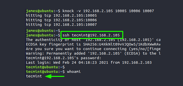 Jak korzystać z pukania portu, aby zabezpieczyć usługę SSH w Linux