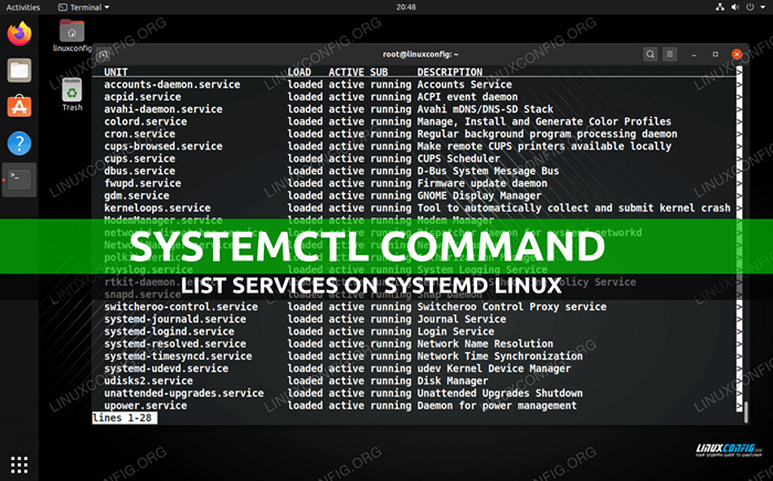 Comment utiliser SystemCTL pour répertorier les services sur Systemd Linux