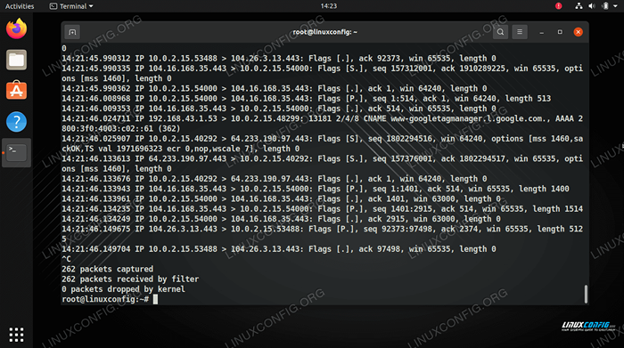 Cara menggunakan perintah tcpdump di linux