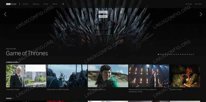Cara menonton HBO sekarang di desktop linux