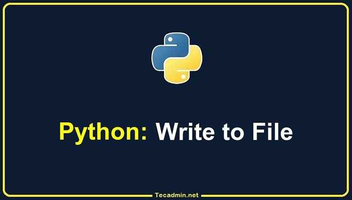 Cómo escribir archivo en Python