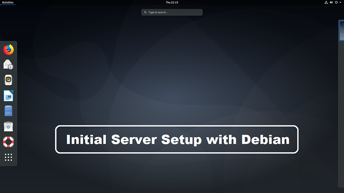 Configuração inicial do servidor com o Debian 09/12/8
