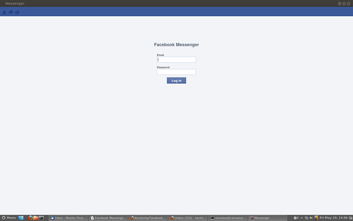 Installieren und greifen Sie auf Facebook Messenger auf Linux Desktop zu und greifen Sie auf