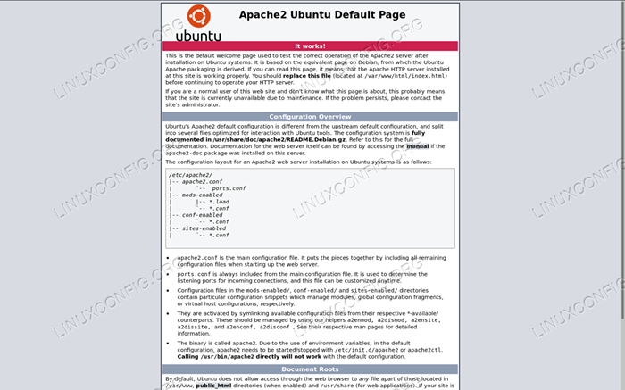 Installez Apache sur Ubuntu 18.04 Bionic Beaver Linux