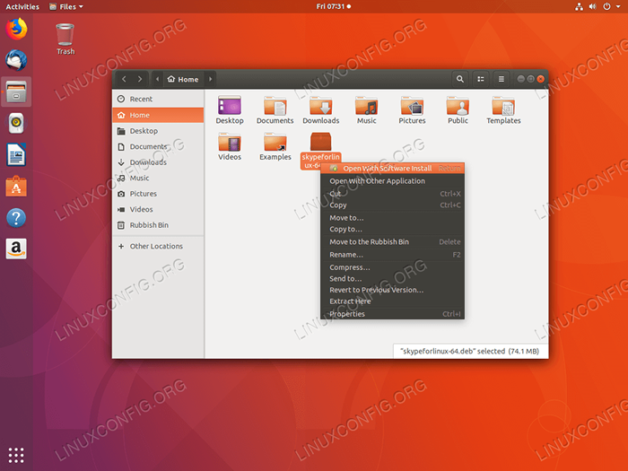 Installez le fichier deb sur Ubuntu 18.04 Bionic Beaver Linux