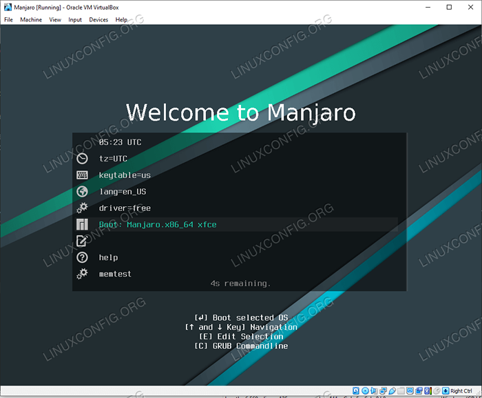 Installez Manjaro dans VirtualBox