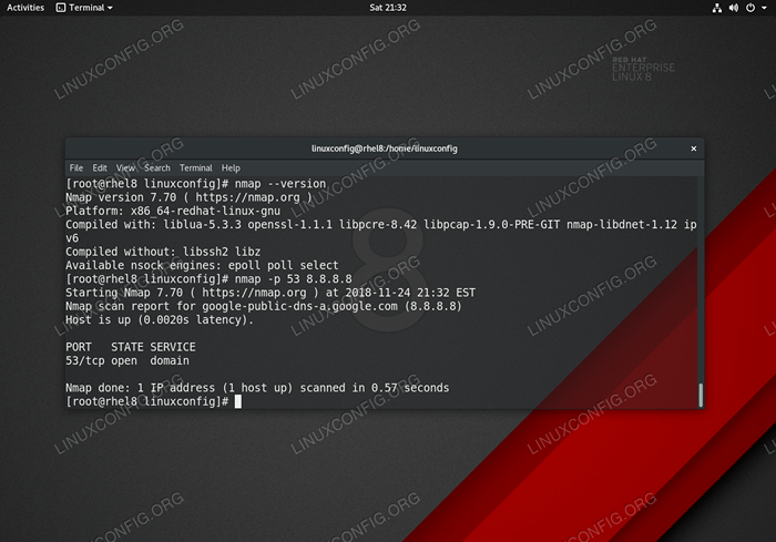 Instale NMAP en RHEL 8 / CentOS 8