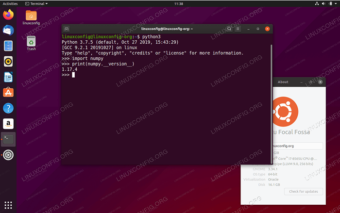 Zainstaluj Numpy na Ubuntu 20.04 Focal Fossa Linux