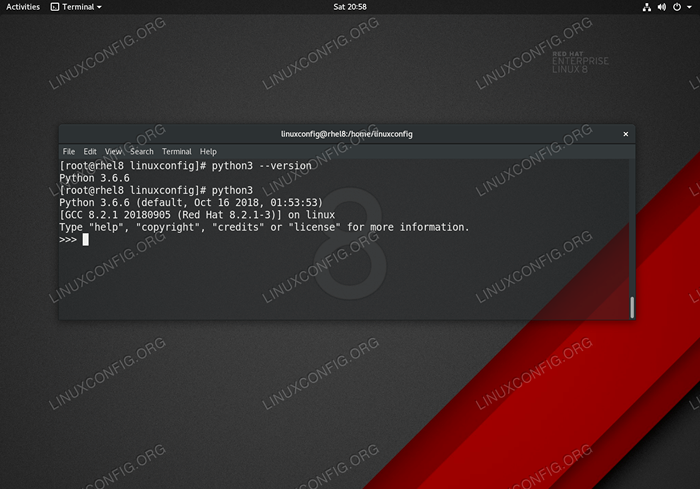 Pasang Python 3 di Redhat 8