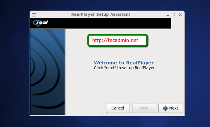 Installieren Sie den Real Player 11 in CentOs, Rhel, Fedora und Ubuntu