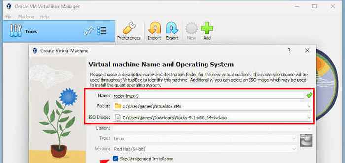 Instale Rocky Linux 9 en Virtualbox en Windows