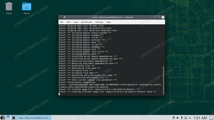 Pasang penambahan tetamu VirtualBox di OpenSuse